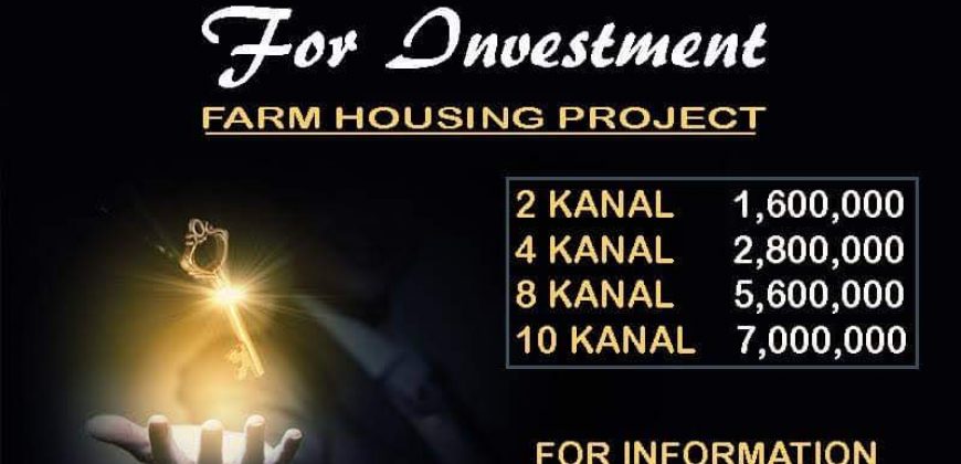 4 kanal  Farm House for sale in Islamabad on Easy Installments down Payment 2800000 only