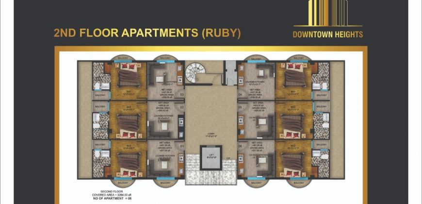 Down Town Heights Special 20 % Discount In Price Before Eid Booking Bahria Town Phase 8 Smart Apartment For Sale On Easy Instalment Down Payment 30 % remaining In 36 month Installments